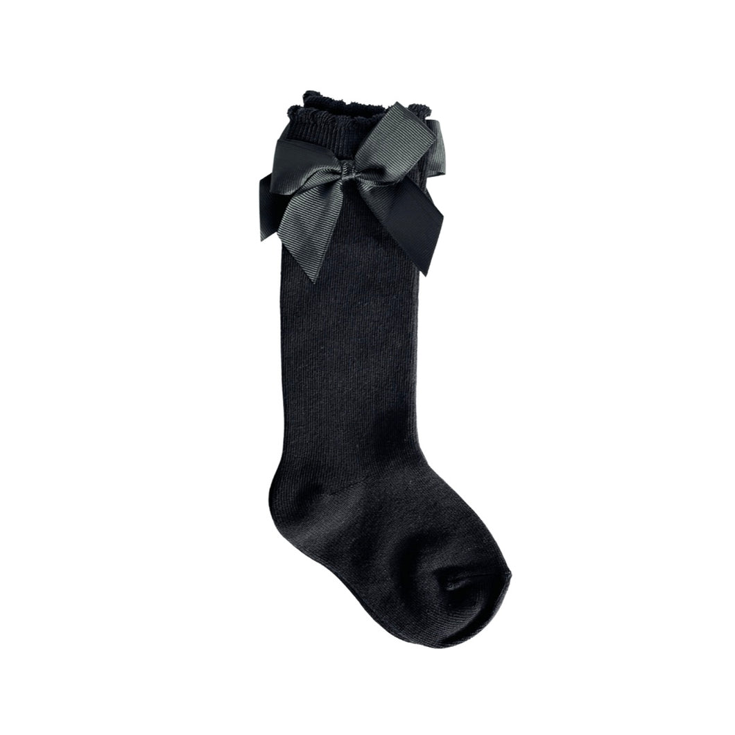 Knee High Bow Socks